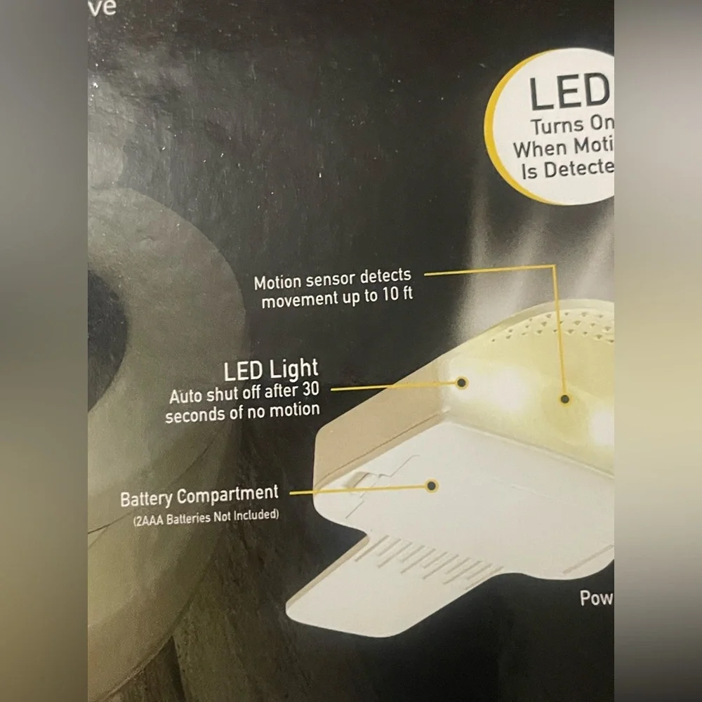 Lot of 4 LumaLift Motion-Activated LED Light-Up Toilet Seat Handles NEW